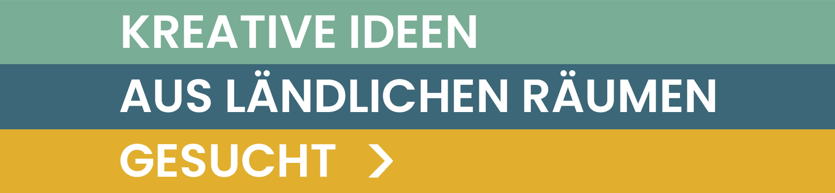 Kreative Ideen aus ländlichen Räumen gesucht