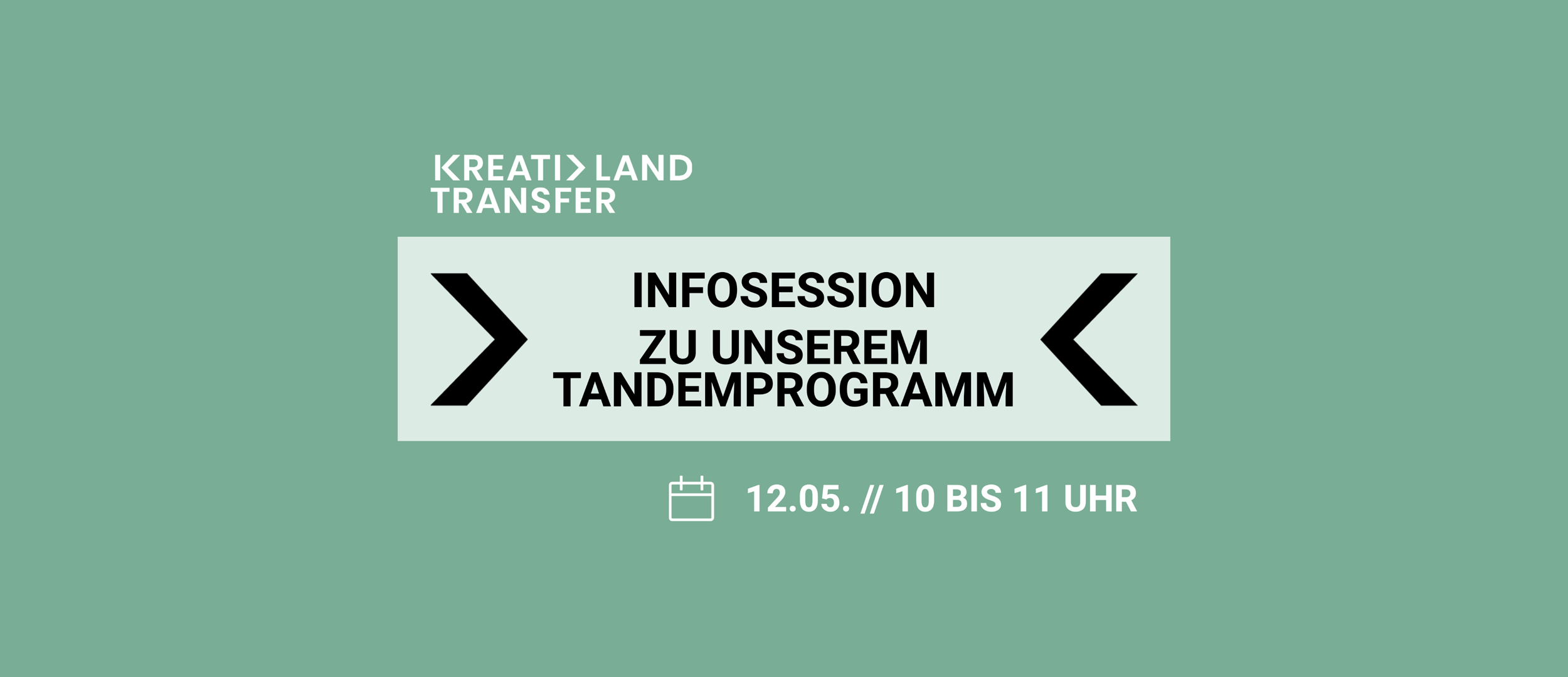 KreativLandTransfer Infosession zu unserem Tandemprogramm // 12.05.2021 10-11 Uhr