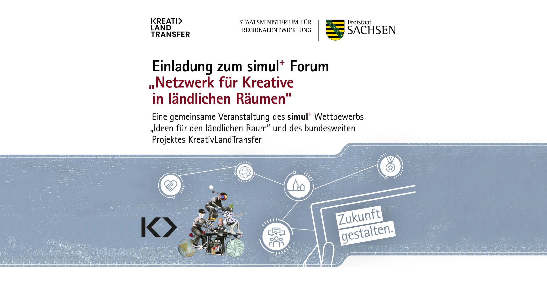 Einladung zum simul+ Forum Netzwerk für Kreative in ländlichen Räumen am 15.10.2020 in Flöha